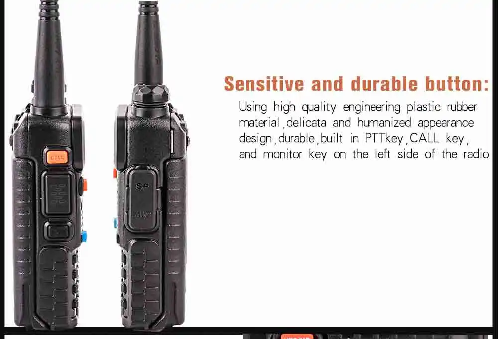 Горячая 2 шт ptt UV-5R baofeng гарнитура HT radio hf vhf морской cb радио Мобильный портативный двухсторонний цифровой 1 пара рация uv 5r