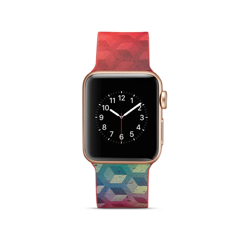 Силиконовые ремешки для Apple Watch Band 38 мм 42 мм браслеты силиконовый ремешок для Apple Watch 4 44 мм 40 мм ремешки для часов 20 цветов