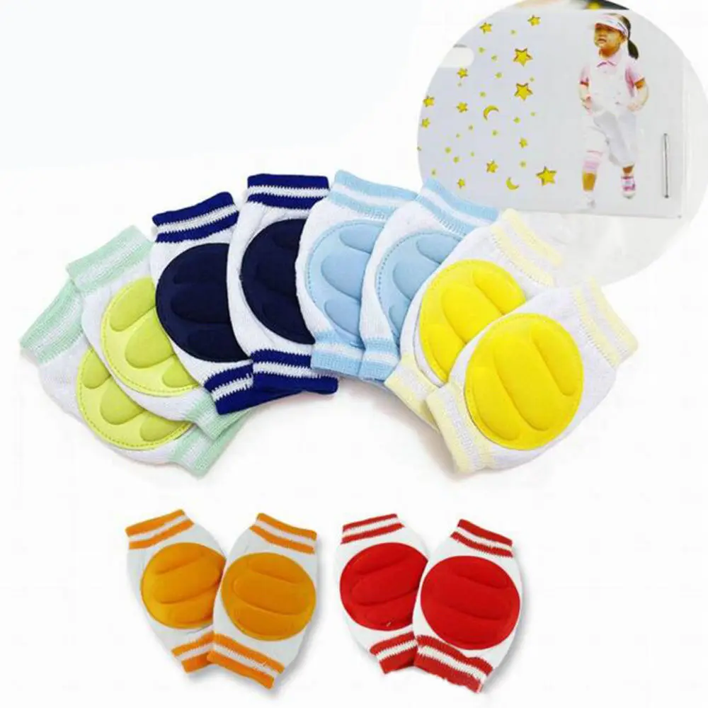 1Pair Baby Kids Toddler Crawl Knee Pads Crawling Toddler Elbow