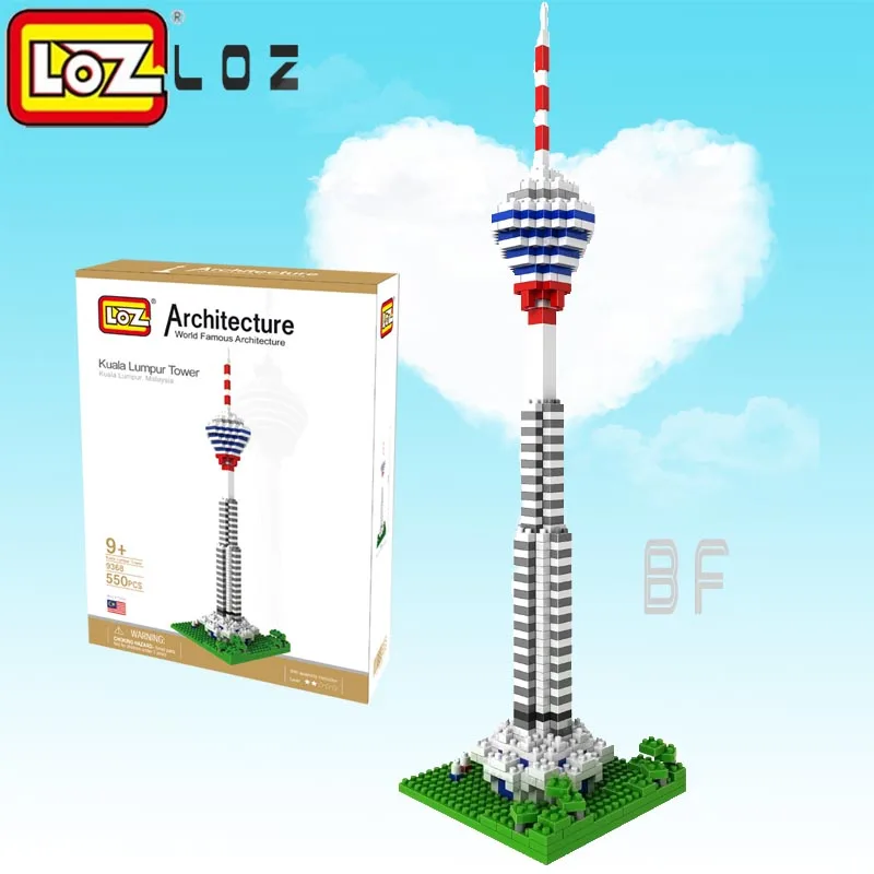 

LOZ Kuala Lumpur Tower Diamond Block World Famous Architecture Series City Building Blocks Classic Toys Model House gift