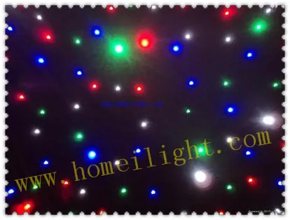 

Free Shipping 3x2M RGBW LED Star Curtain DMX Fairy Lights with controller for party wedding decoration