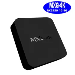 Android 7,1 tv Box MXQ-4K RK3229 1G 8G Смарт четырехъядерный интернет ресивер Смарт приставка подключен USB HDMI WiFi Сеть DVB