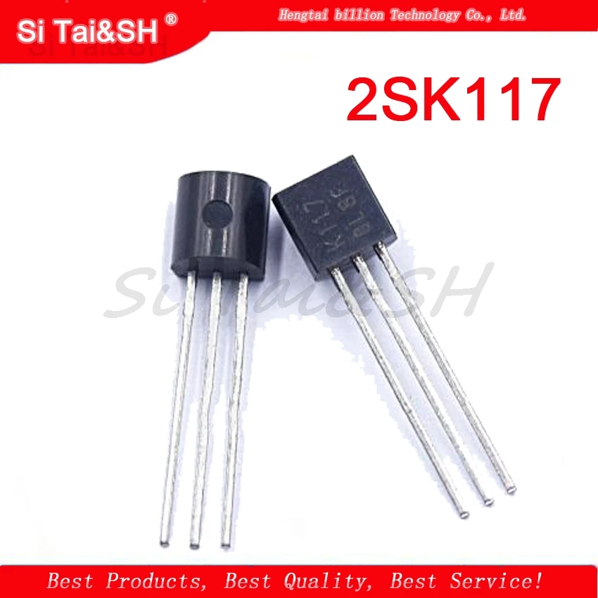 10 шт. 2SK117 TO 92 K117 JFET малошумный аудиоусилитель 1 0 дБ 30 в VGS новинка Оригинальная