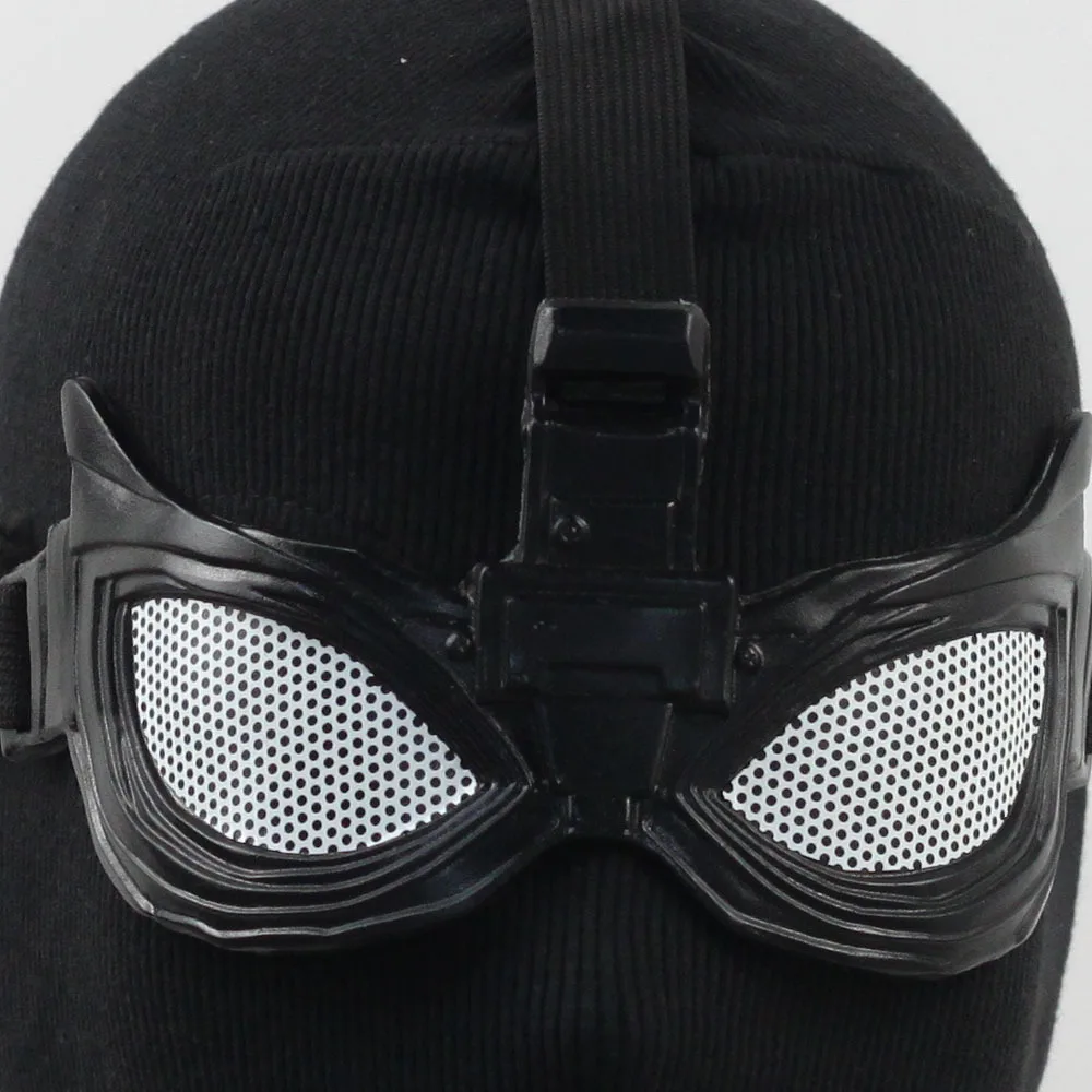 Black Sneak battle Spiderman Far From Home cosplay Spider-Man Noir Mask Black Mask+ Eye Patch Costume Props for Halloween Party