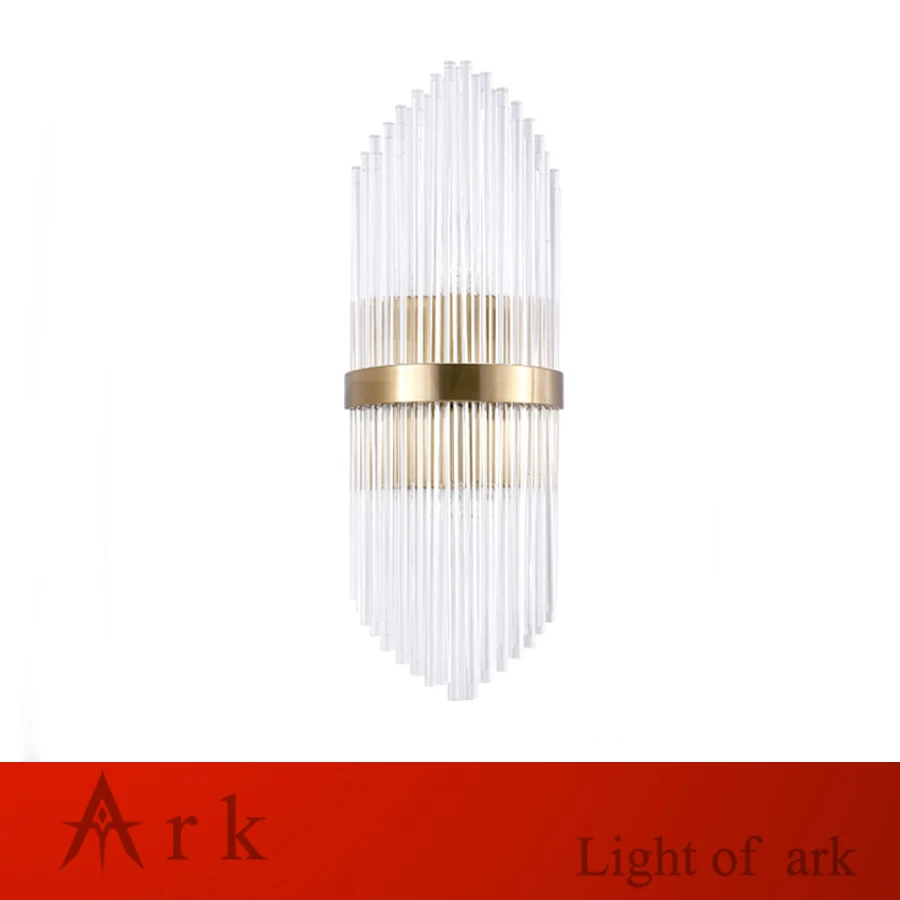 

New design luxury crystal wall lamp gold led wall sconce lights AC110V 220V fashion luxury lustre living room bedroom light