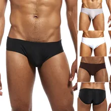 Сексуальные дышащие трусы для мужчин, новое нижнее белье, модное нижнее белье с низкой талией из чистого ледяного шелка, удобное нижнее белье, шорты#2D26