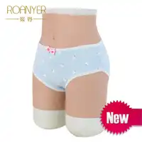 Roanyer shemale silicone penetrable fake vagina pant artificial false buttock latex underwear crossdresser DragQueen transgender