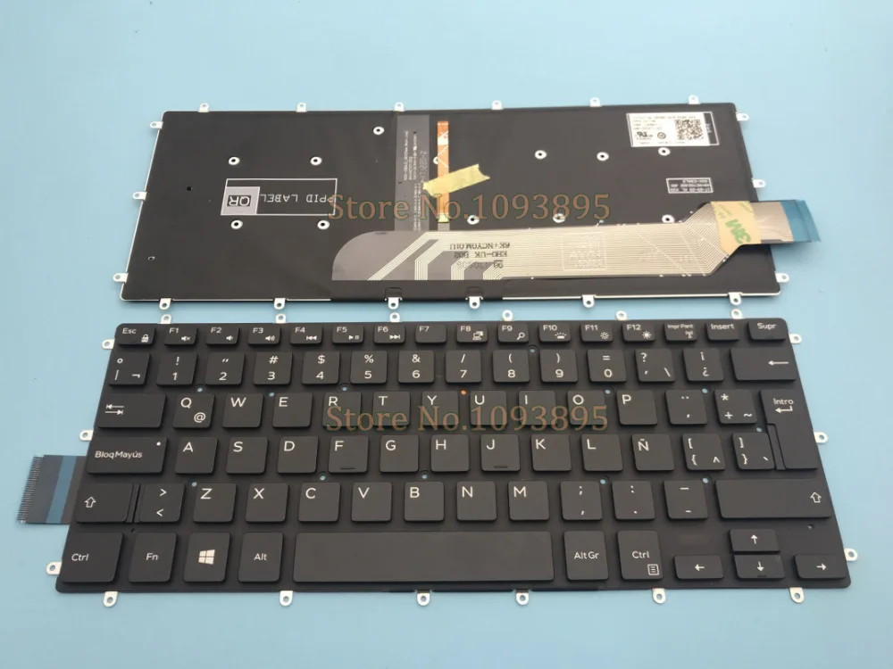 

New Latin keyboard For DELL Inspiron 5368 5378 5568 5578 2 IN 1 Latin Spanish Keyboard Backlit