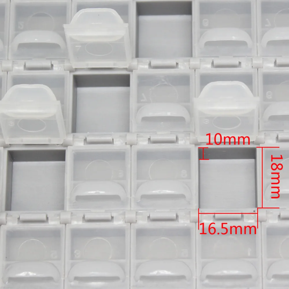 AideTek корпус поверхностного монтажа SMD хранения электроники ящики и органайзеры пластик антистатические резистор коробки