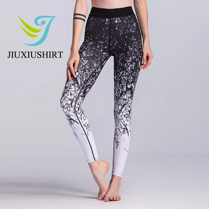 snowflake running leggings