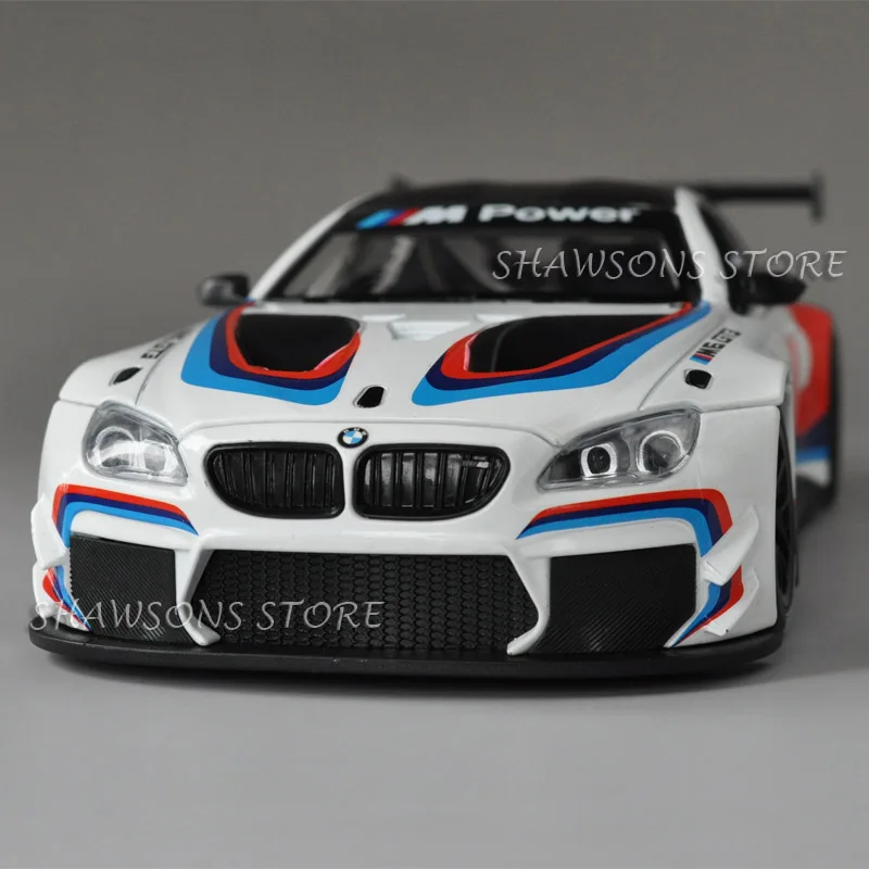 

1:24 Free Wheeling High Light Sport Racing Car Model Toy Diecast Metal Alloy M6 GT3 Miniature Replica
