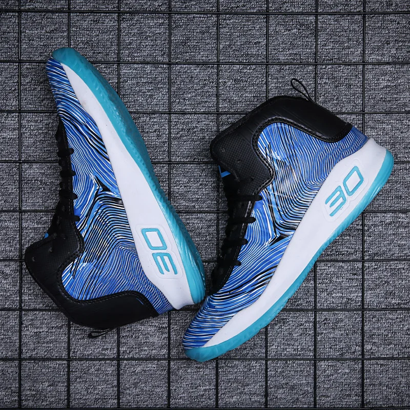 

Cool breathable basketball shoes, PU bottom texture wear-resistant sports basketball shoes, street return rate sports shoes