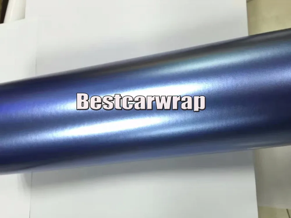 frosty blue metallic chrome car wrapping film with air bubble free flash 3m 1080 foil (5)