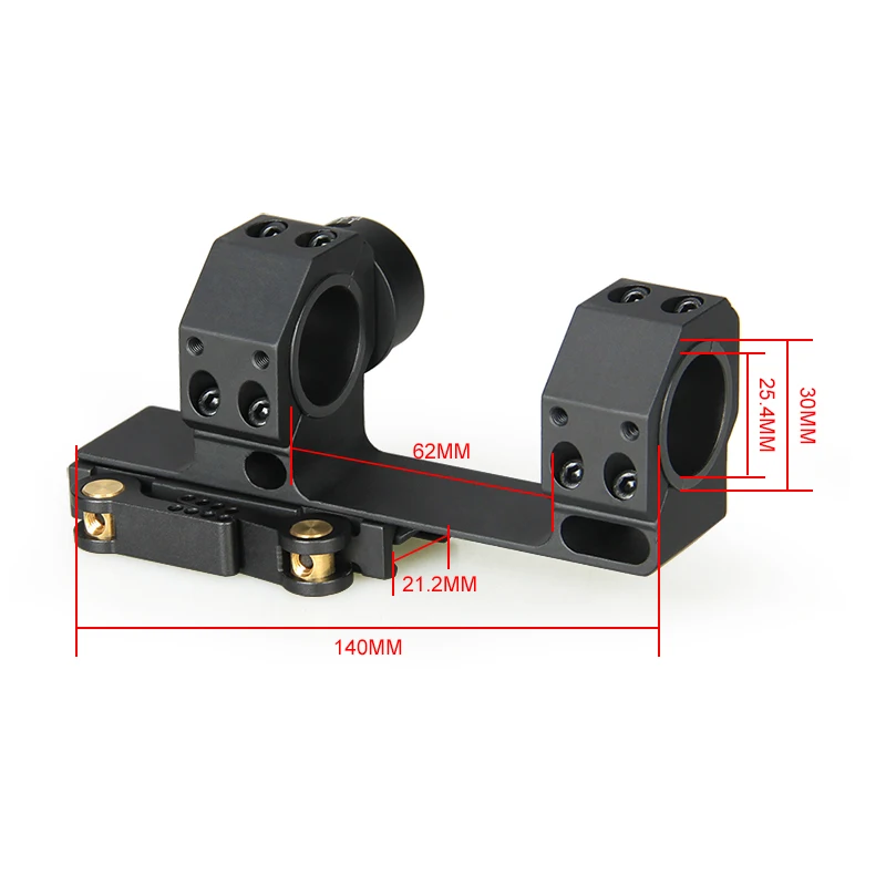 Тактический QD 30-35 мм 38 мм высота центра Сфера горе подходит 21.2 мм Пикатинни OS24-0164