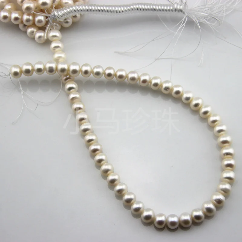 Вечное Свадебное женское ожерелье с натуральным жемчугом из стерлингового