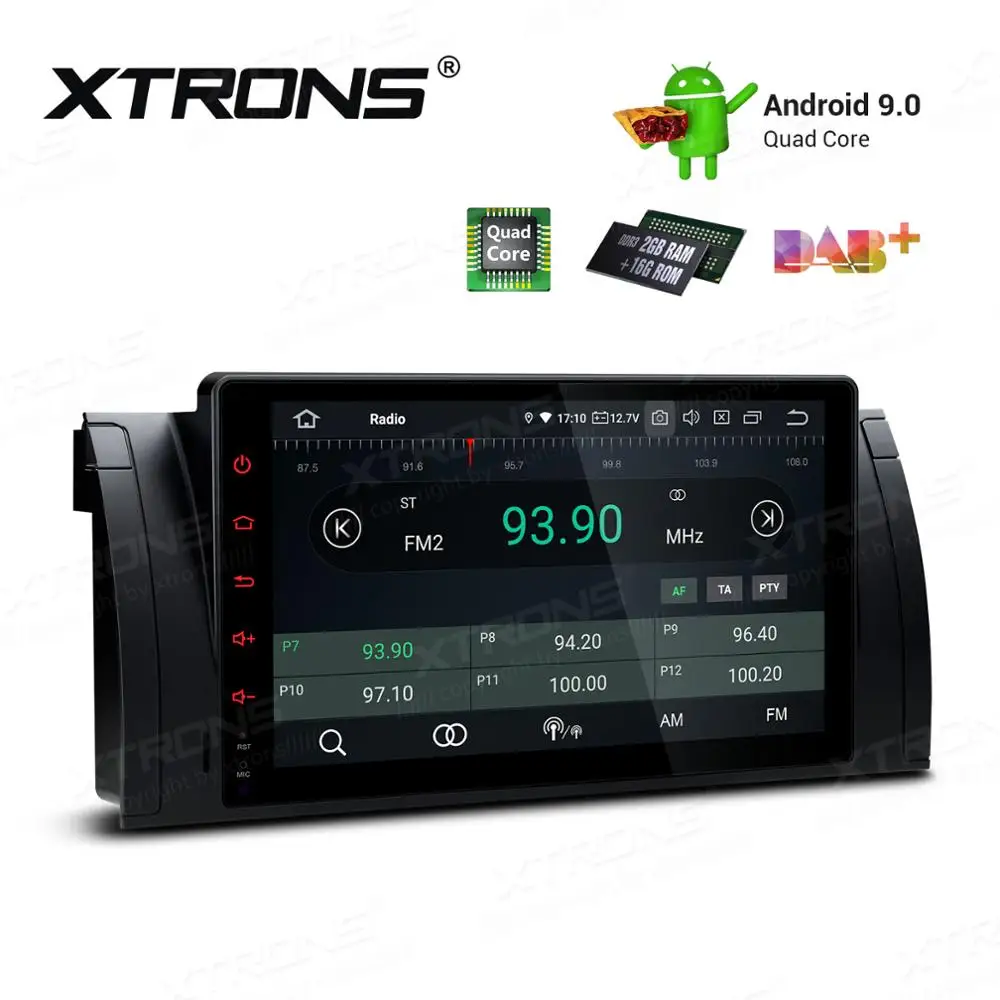 

9" Quad-Core Android 9.0 OS Car Multimedia GPS Radio for BMW X5 E53 1999-2006 & E39 M5 1999-2003 & E39 1995-2003 & E38 1994-2001