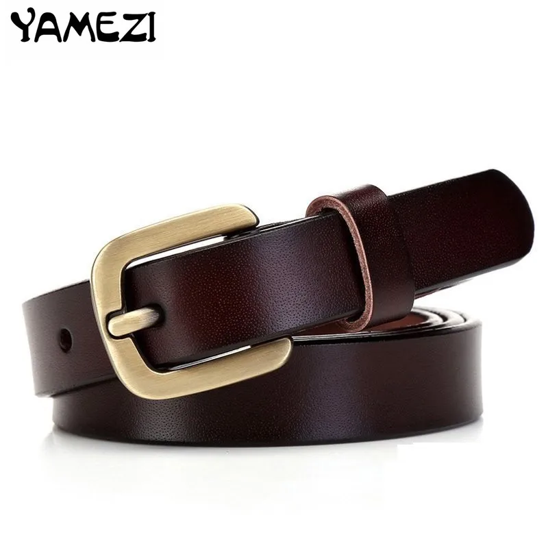 YAMEZI 2017 Women Luxury Brand Designer Belts Ladies Belt Fashion Design Genuine Leather Jeans ...