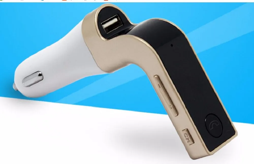 

Bluetooth FM Transmitter Wireless Hands free Call AUX Input HD 4-1 Modes Music Play USB Car Chargers 2.1A G7 car kit
