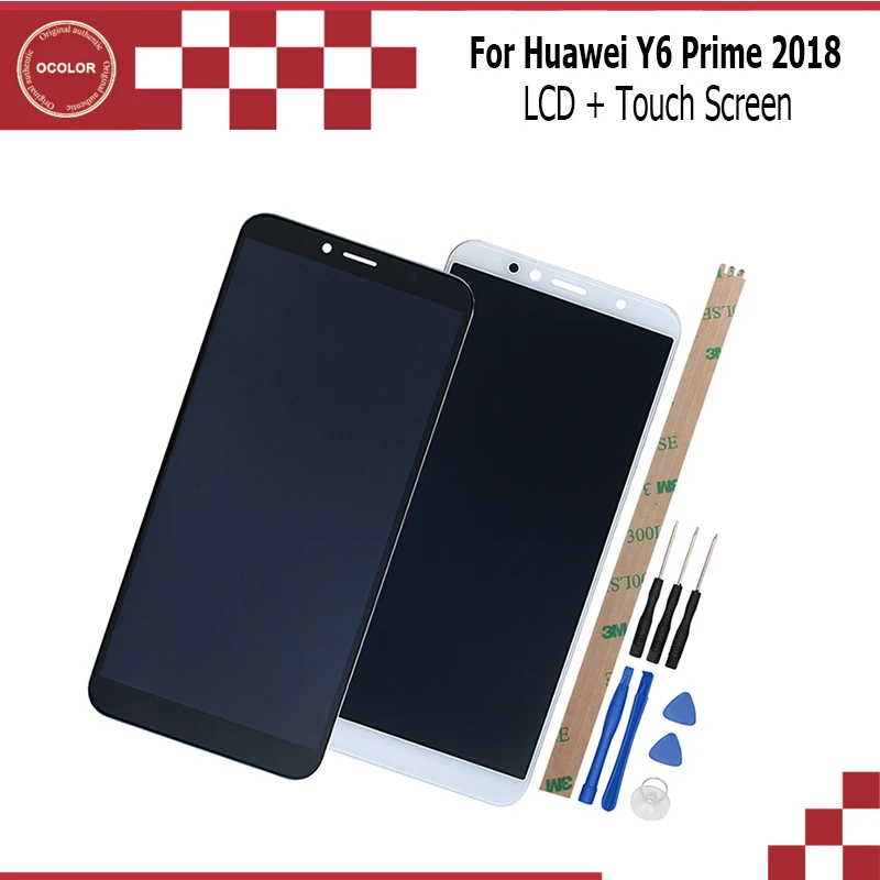 Ocolor для Huawei Y6 Prime 2018 ЖК дисплей и сенсорный экран 5 7 дюйма аксессуары телефонов +