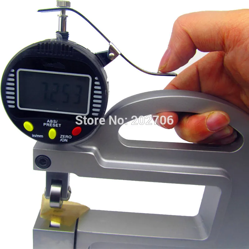 Высокое качество цифровой микрон толщиномер с роликовой вставкой измерительный инструмент 0,001 мм