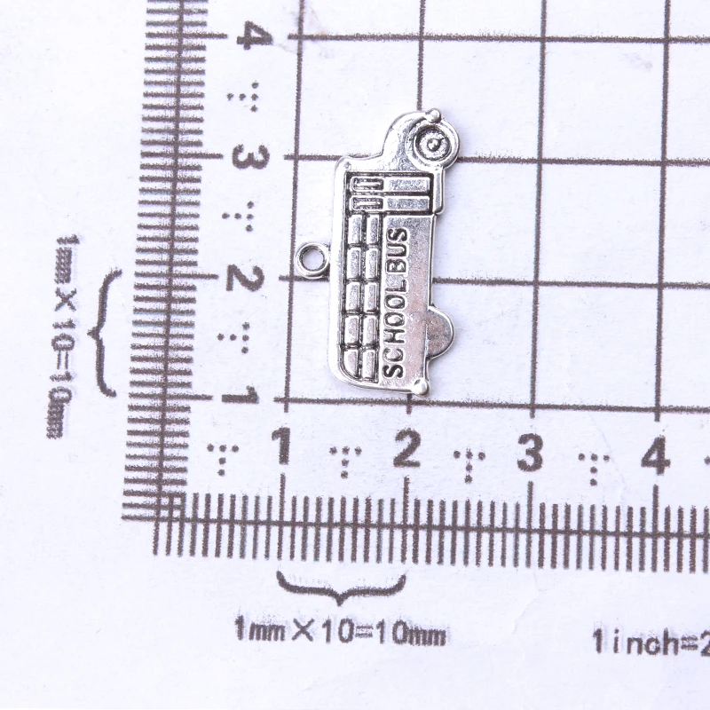 10pc-lot-23mm-x-13mm-School-Bus-Charms-Antique-Silver-Tone-Two-Sided-for-charms-diy (2)