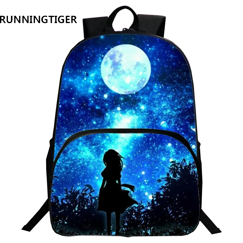 الأطفال الحقائب المدرسية runningtiger غالاكسي/الكون/الفضاء 24 الألوان الفتيات الفتيان نجم الطباعة ل teeange مدرسية
