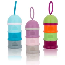 Трехслойный контейнер для детского питания коробка портативный дозатор сухого молока пищевой PP материал детский контейнер для сухого молока кормления ребенка