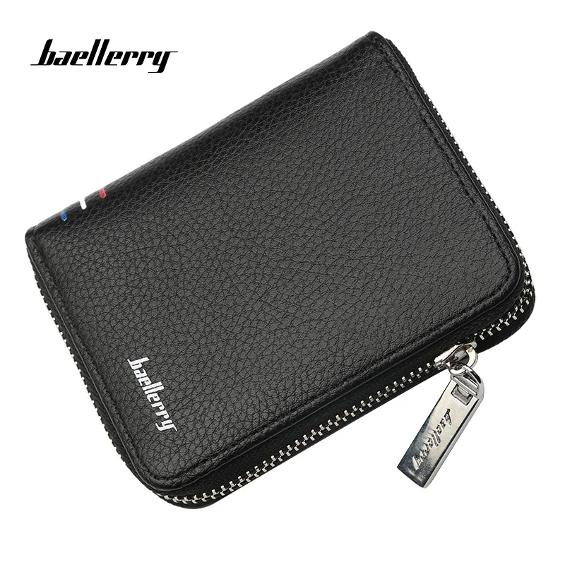 

Baellerry Famous Brand Short Handy Men Wallet Purse Male Clutch Bag For Coin Money Leather Wallet Mini card holder Men wallets