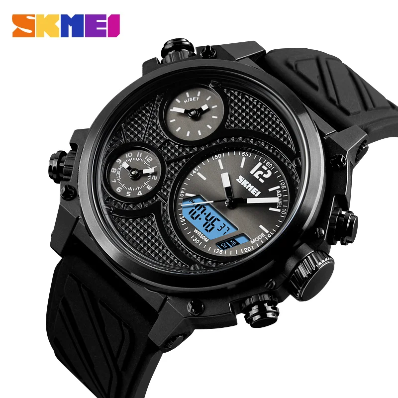 

Men's Watches SKMEI Luxury Brand Dual Time Quartz Watch Sports Watches Men Waterproof Clock Male Relogio Masculino
