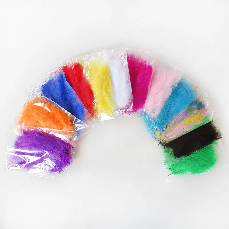 

Hoomall 100PCS/Bag Colorful Nature Feather For Transparent Balls Ornaments Wedding Christmas Decorations Balloon Party Suppliers