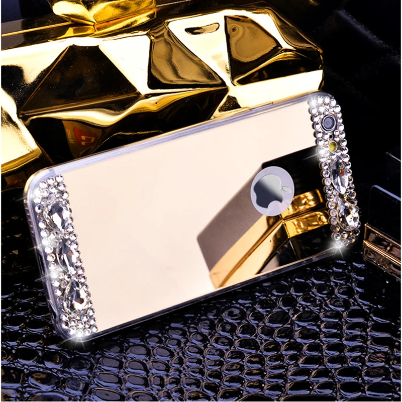 HOTR зеркальный чехол мягкая задняя крышка из ТПУ для iphone 5 S SE 5c 6 6s 7 8 plus X XS XR MAX со