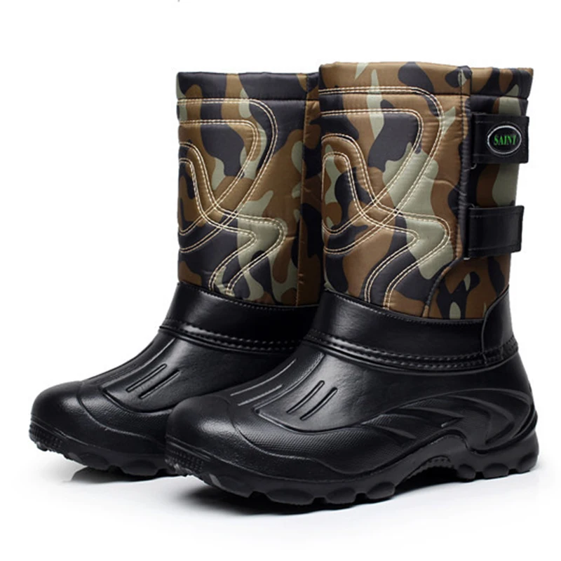 

Men's Ankle Snow Boots New Roman Super Warm Men Winter Boots Men Warm Waterproof Rain Boots Shoes