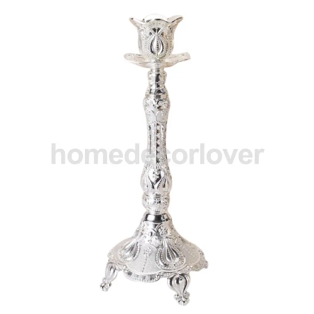 Antique Metal Vintage Tea Light Candle Holder Candlestick Wedding Home Church Table Dining Decoration Ornament	