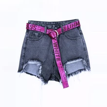 Высокое качество новые модные женские джинсы летние с высокой талией микро стрейч джинсовые шорты облегающие корейские повседневные женские джинсовые шорты
