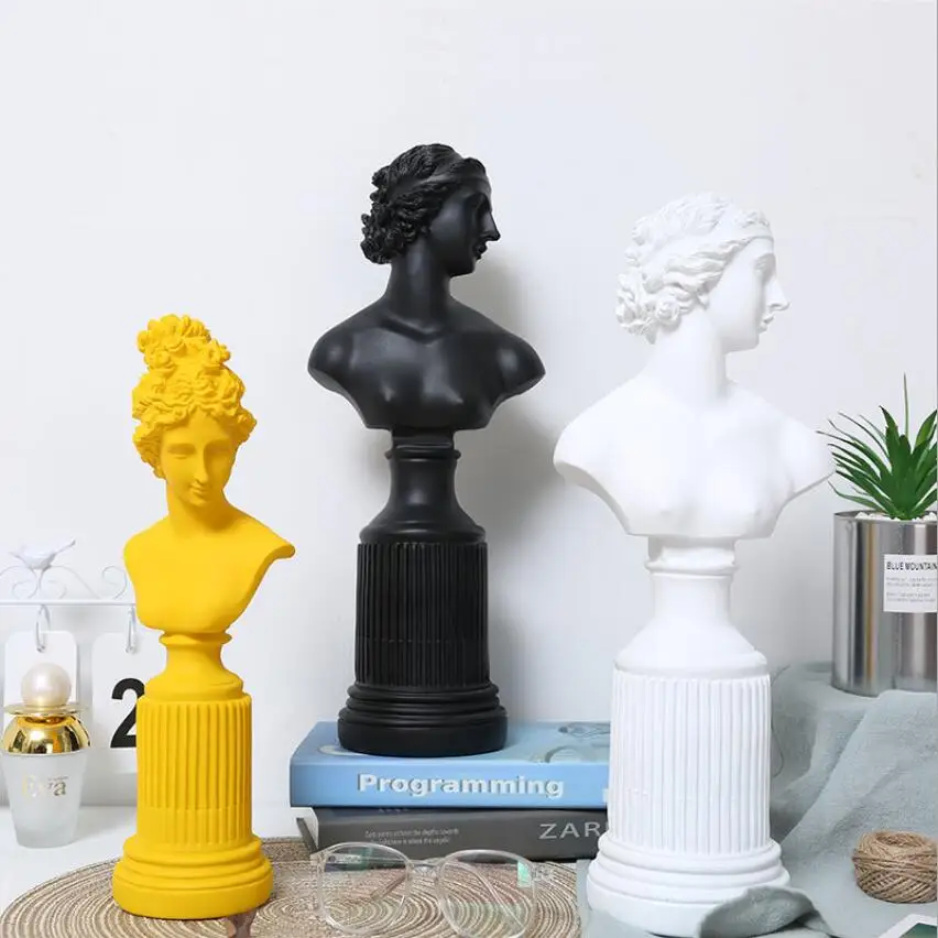 

Nordic Goddess of Literature and Art Contracted Resin Venus Statue Furnishings Creative Home Beauty Salon Shelving Accessories