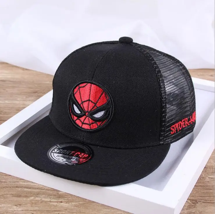 Spiderman 2 Doitbest/детская бейсбольная кепка в стиле хип-хоп, кепка с человеком-пауком, летняя детская солнцезащитная Кепка, сетчатые бейсболки для мальчиков и девочек 2-9 лет - Цвет: Spiderman 2
