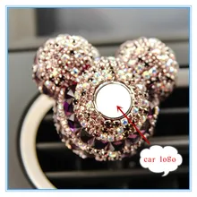 Mr Tea логотип роскошного автомобиля Автомобильный вентиляторный освежитель воздуха Perfum клип фигурка авто интерьера алмазные украшения игрушки аксессуары