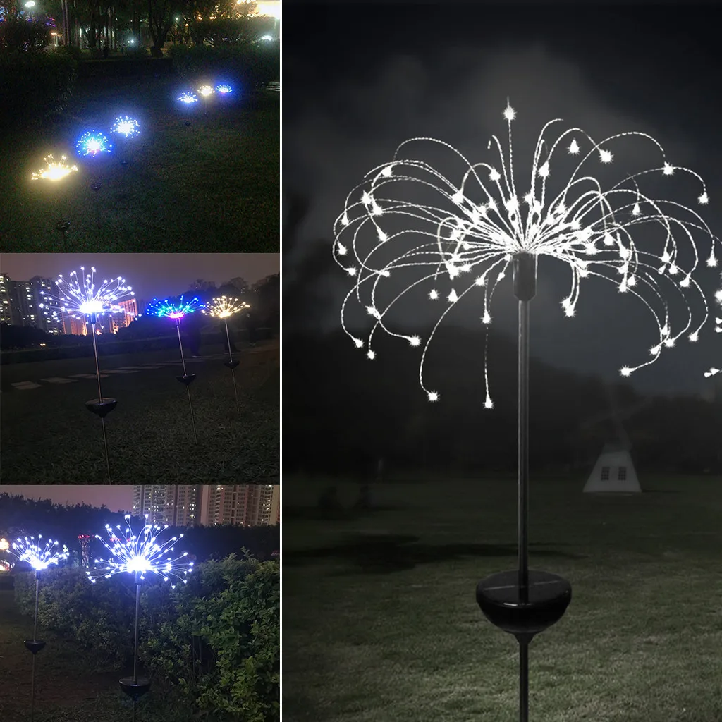 

90LED Solar power garden light Christmas Lights Outdoor fireworks LED Lawn Lamp