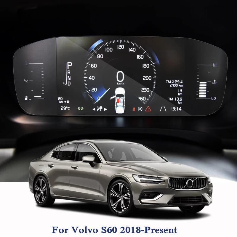 

For Volvo S60 2018-Present GPS Navigation Screen Glass Protective Film Dashboard Display Film Internal Car Accessories Stickers