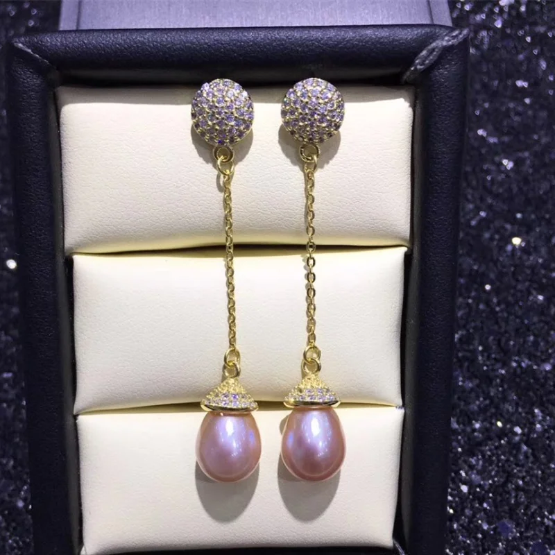 

Gold Silver Color Pearl Earrings Fitting/Accessories/Mounting DIY Earrings Jewelry Making For Elegance Women Gift