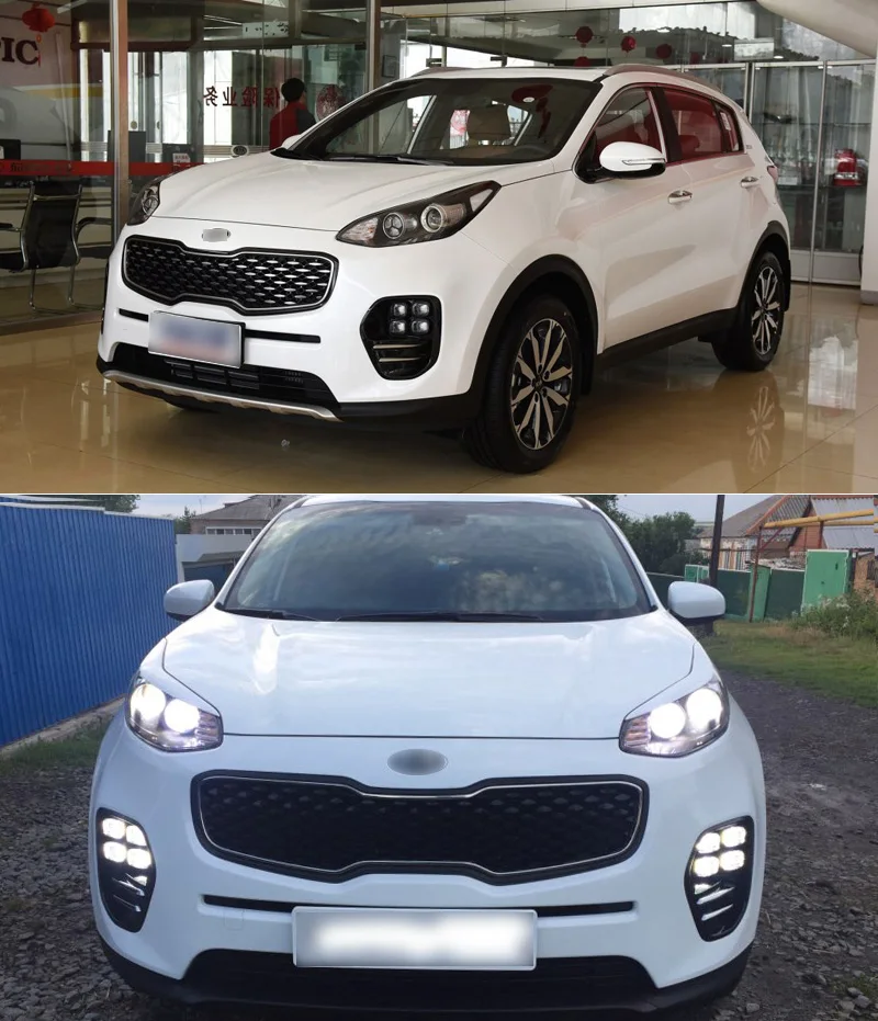 Для Kia Sportage KX5 Plug and Play 12 В DRL водонепроницаемый Светодиодный дневной ходовой светильник светодиодный противотуманный фонарь Дневной светильник SNCN