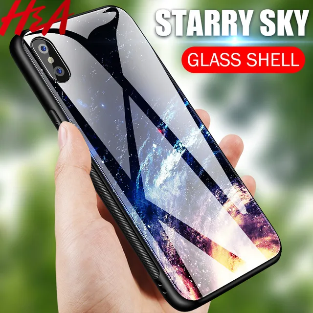 Special Offers H&A Tempered Glass Case For iPhone 7 8 Plus Case Luxury Star Space Cover For iPhone X Case For iPhone6s 6 6s 7Plus XS Max XR Special Offers H&A Tempered Glass Case For iPhone 7 8 Plus Case Luxury Star Space Cover For iPhone X Case For iPhone6s 6 6s 7Plus XS Max XR