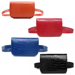 Новые Классические Для женщин поясная Фанни блок поясная сумка из искусственной кожи известный бренд пояса Крокодил сумка Pattern Для женщин
