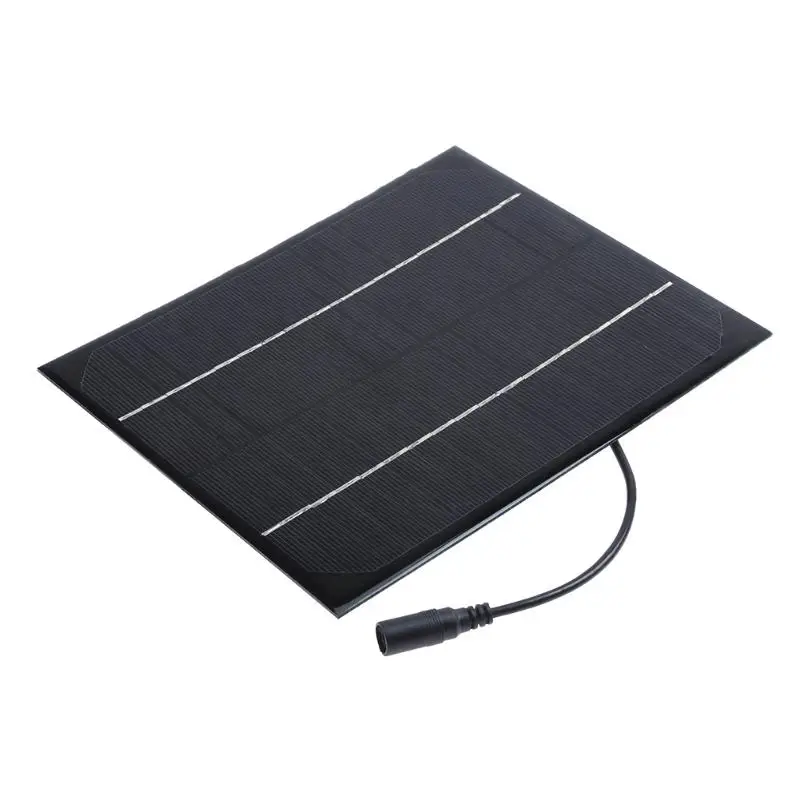 6W 18V Solar Power Panel Monocrystalline DC Output Battery Charging Board for Low Power Appliance Lighting