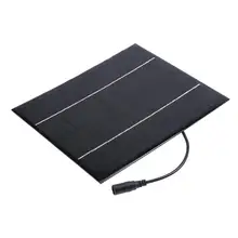 6W 18V Solar Power Panel Monocrystalline DC Output Battery Charging Board for Low Power Appliance Lighting Lamp Pump