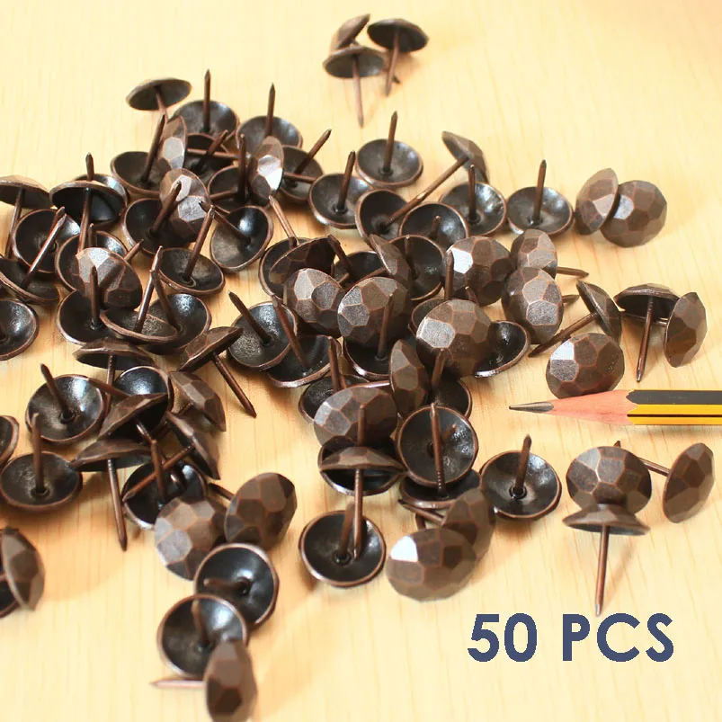 50 pcs upholstery tack decorative nail furniture bronze rivet 5/8"(16mm)upholstery tacks
