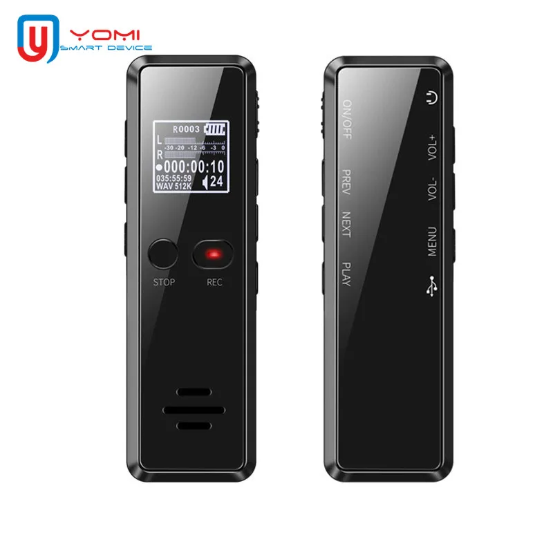 

Professional Mini Digital Voice Recorder 8G Metal OLED Display 1536Kbps Voice Actived Recorder Long Distance Audio Recorder Pen