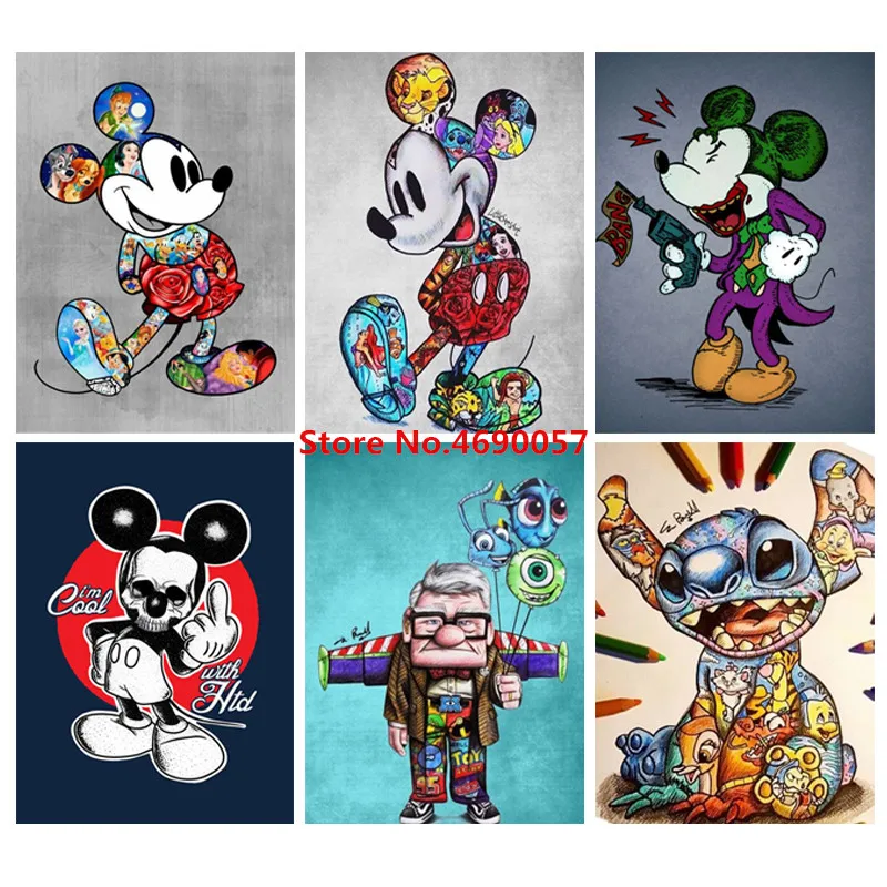 

Full Square/Round Drill 5D DIY Diamond Embroidery Seaside Mickey Mouse Painting Cross Stitch Rhinestone Mosaic Decoration