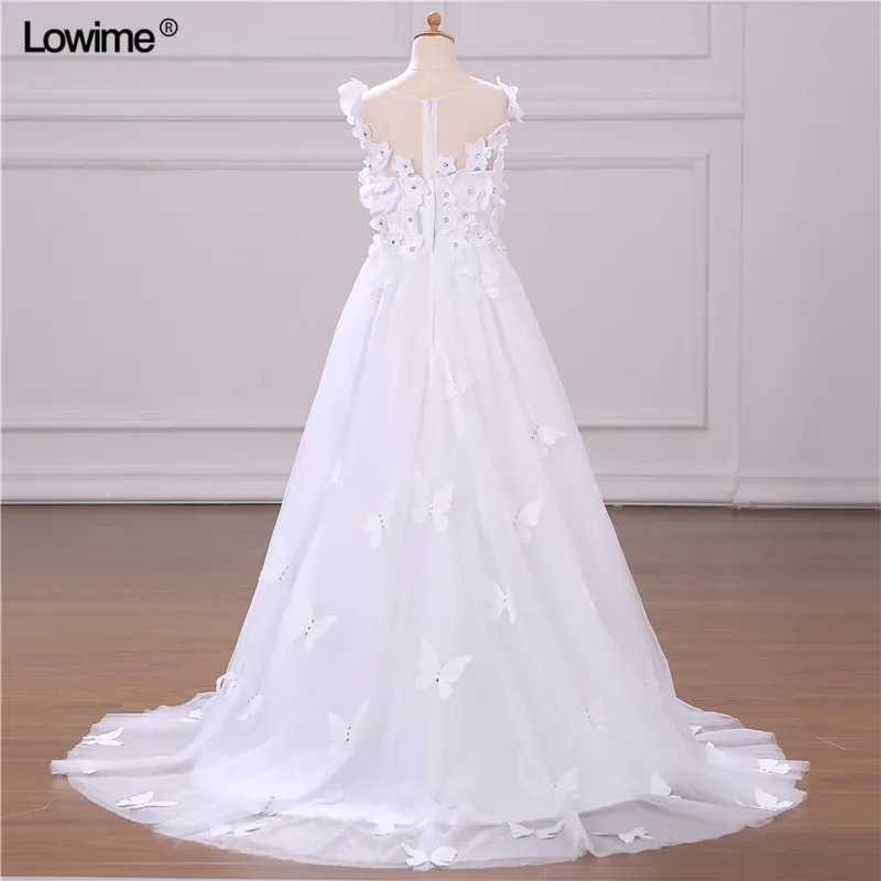 New Real Photo vestido de festa longo A-Line Scoop Sleeveless Evening Dresses Court Train Prom Dresses Long 2018 (6)