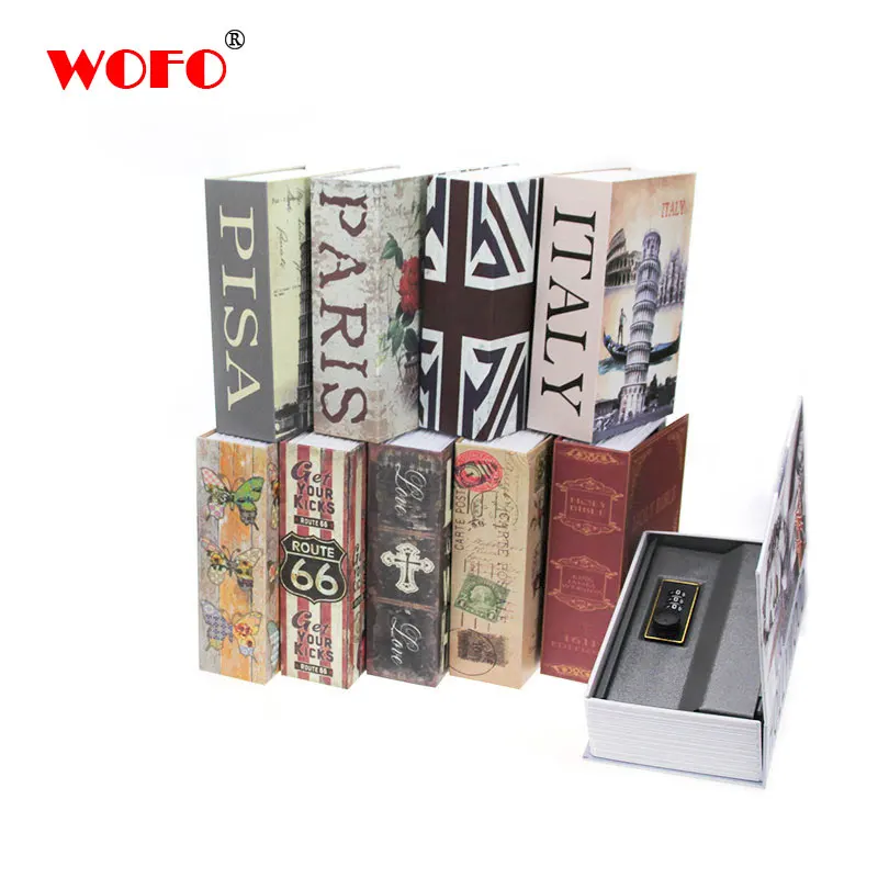 

WOFO Secret Book Hidden Security Safe Password Lock Cash Money Locker Box 18*11.5*5.5CM
